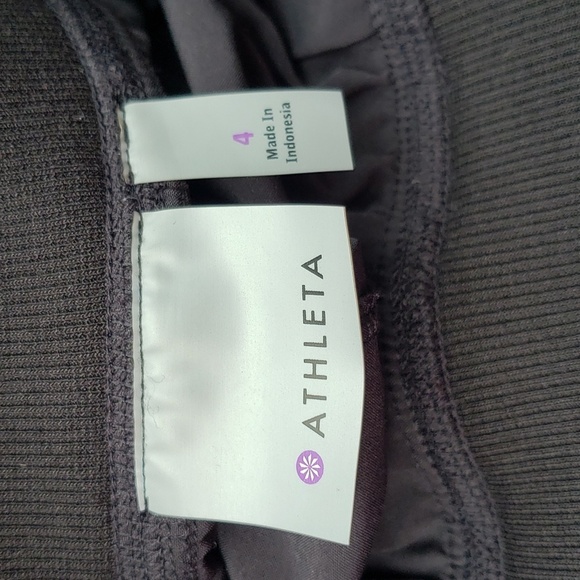 Athleta Interlude Lounge Ankle Pants Lightweight Black 983352 Women's 4 - Picture 9 of 11